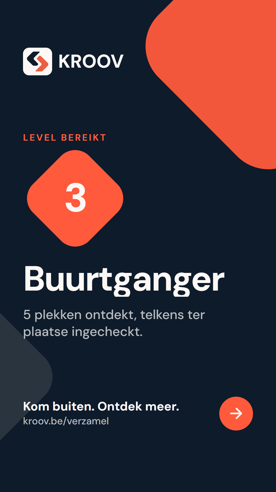 Story-afbeelding van een nieuw level: level 3, Buurtganger